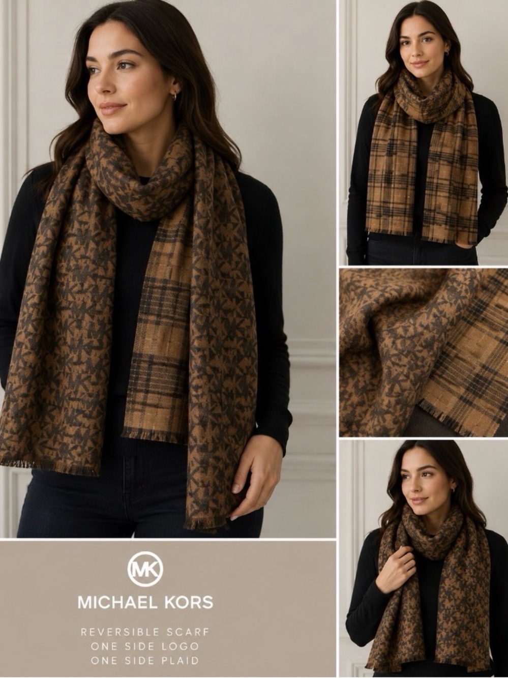 Michael Kors Reversible Oversized Scarf